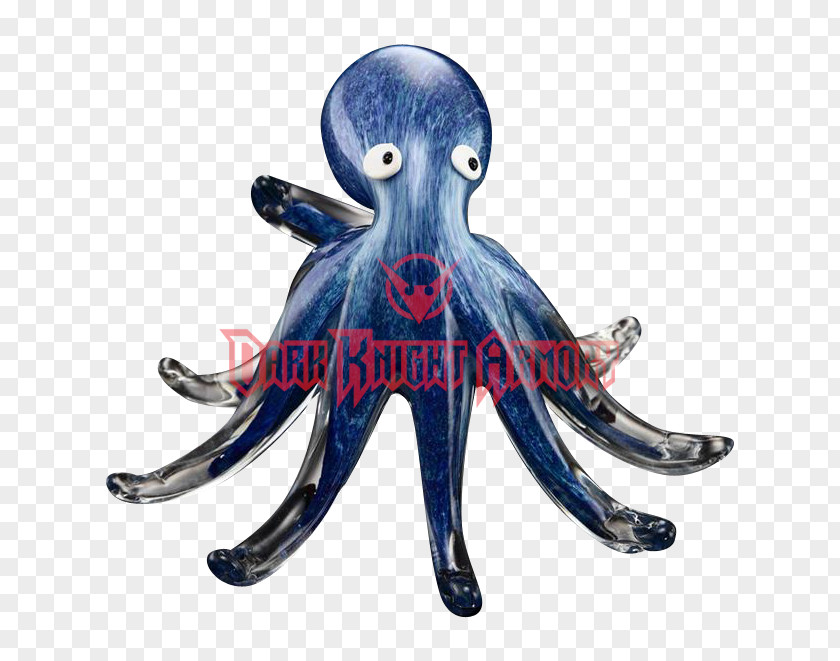 Octopus Steampunk Cobalt Blue Figurine PNG