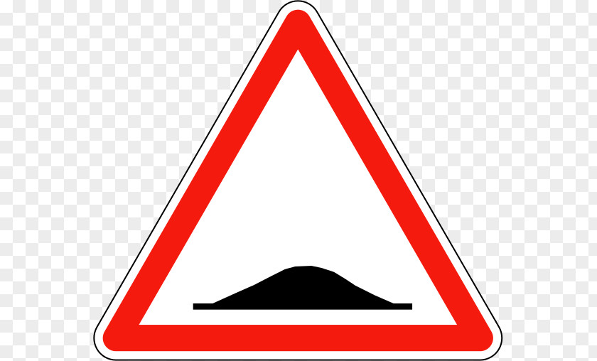 Road Traffic Sign Speed Bump Signs In France Warning PNG