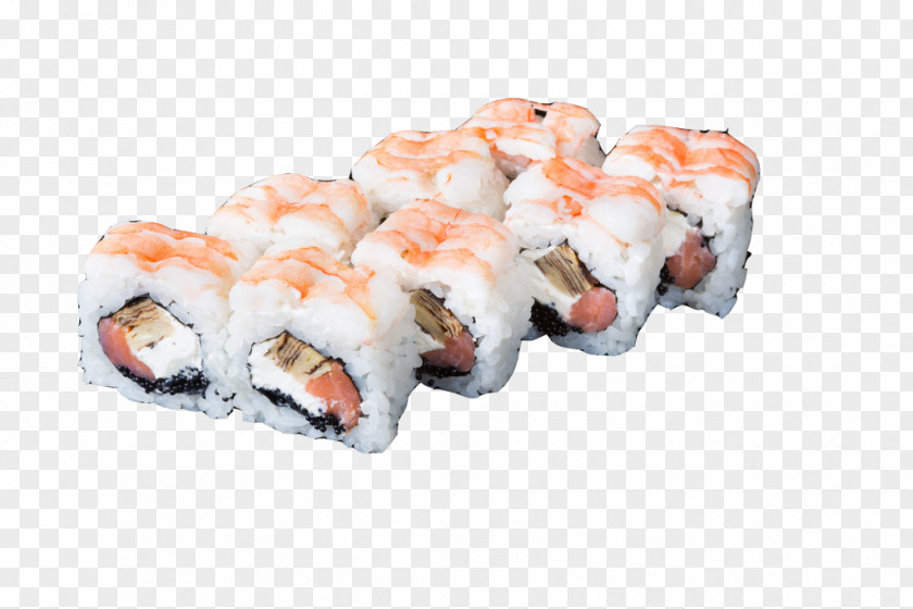 Shrimp Sushi California Roll Caridea Seafood PNG