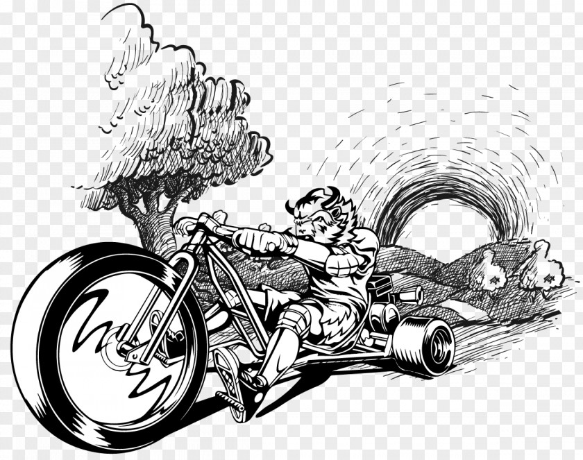 Bicycle Drift Trike Sketch Drifting Motorcycle PNG