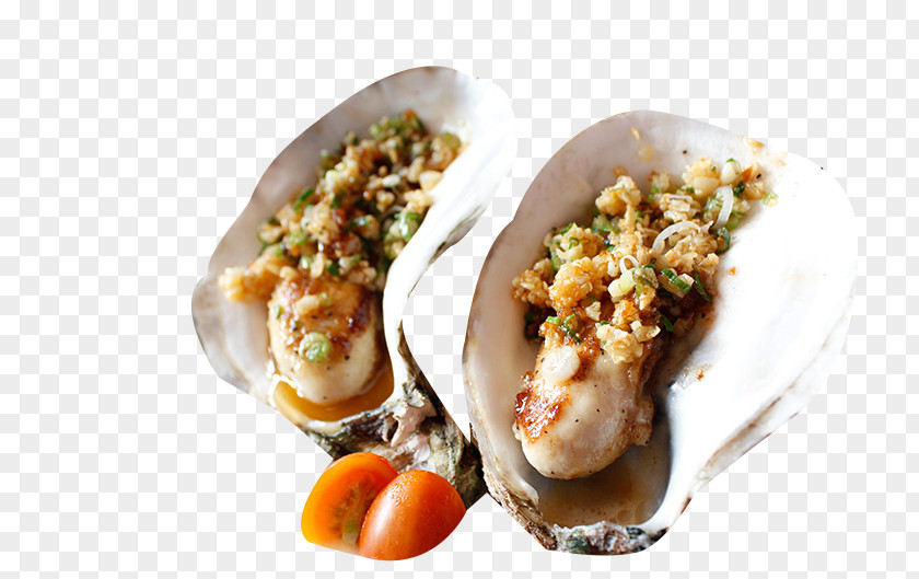 Big Ginger Baked Oysters Material Oyster Barbecue Seafood Mussel Clam PNG