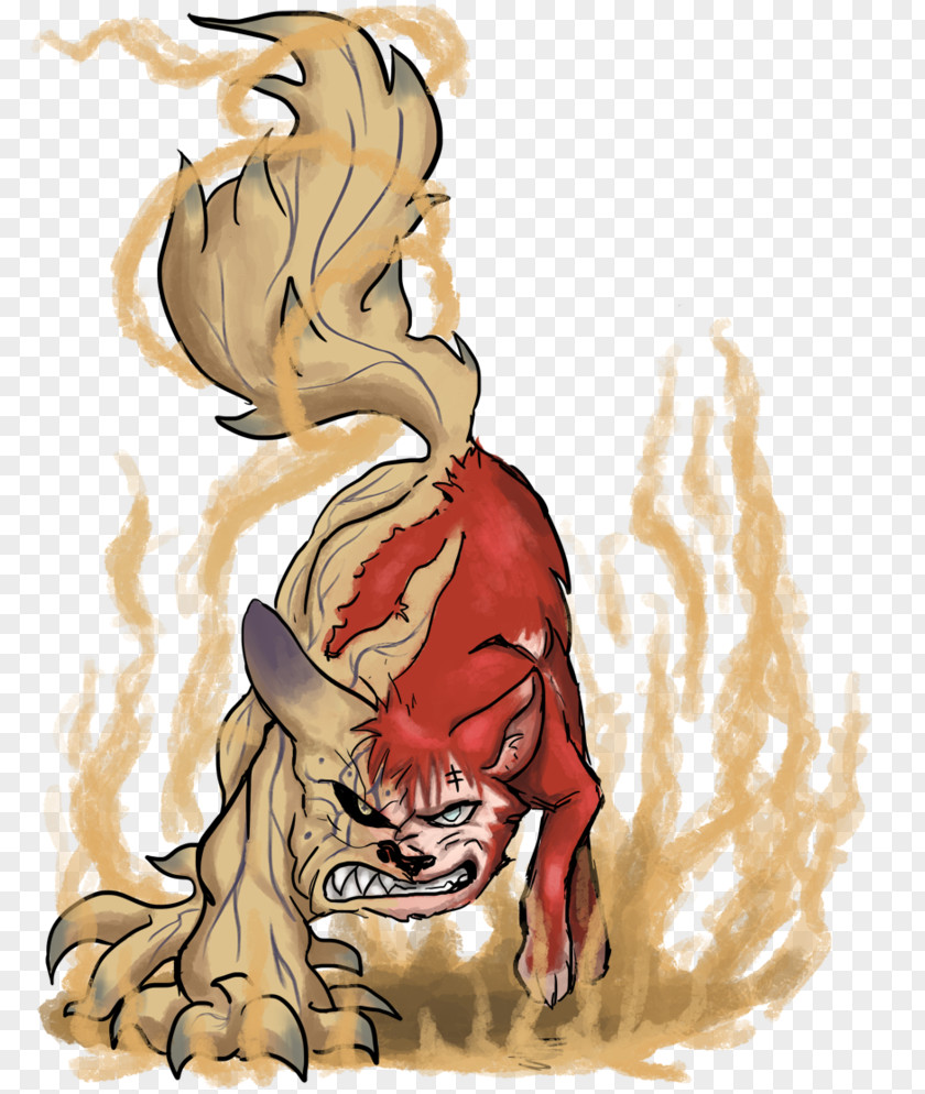 Demon Wolf Gaara Drawing Shikamaru Nara Shukaku PNG