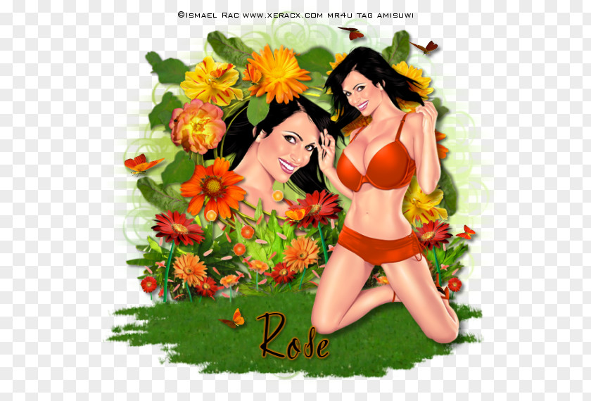 Floral Design Pin-up Girl Rose Family PNG design girl family, aurora boreal clipart PNG