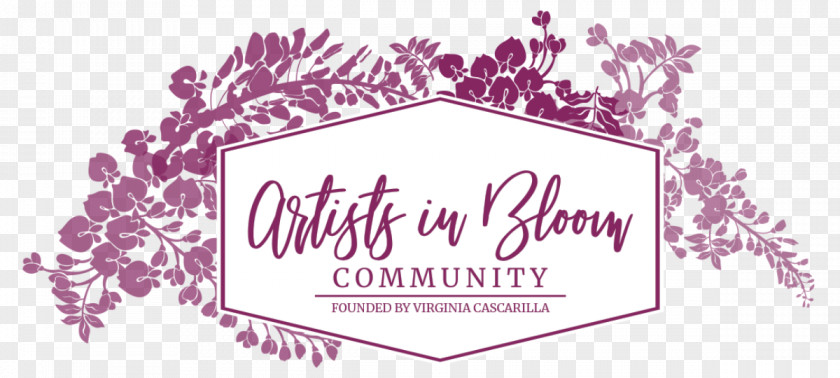 Watercolor Blooming Artist Oil Painting Logo PNG