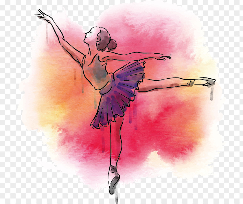 Ballet Vector Dance Art Poster PNG