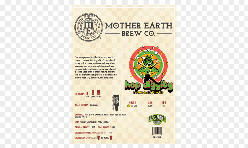 Mother Earth Brewing Company Brewery Hops Brand Beer Grains & Malts PNG
