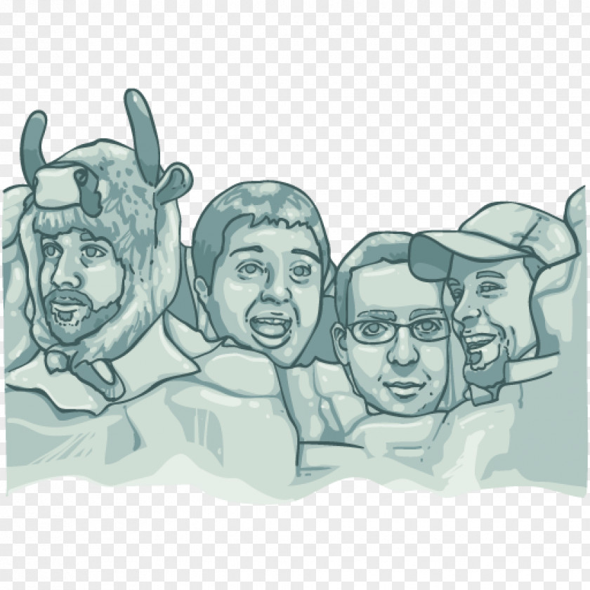 Mount Rushmore Monument Cristina's Human Behavior Sketch PNG