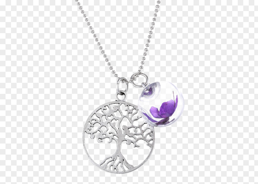 Necklace Locket Earring Purple Jewellery PNG