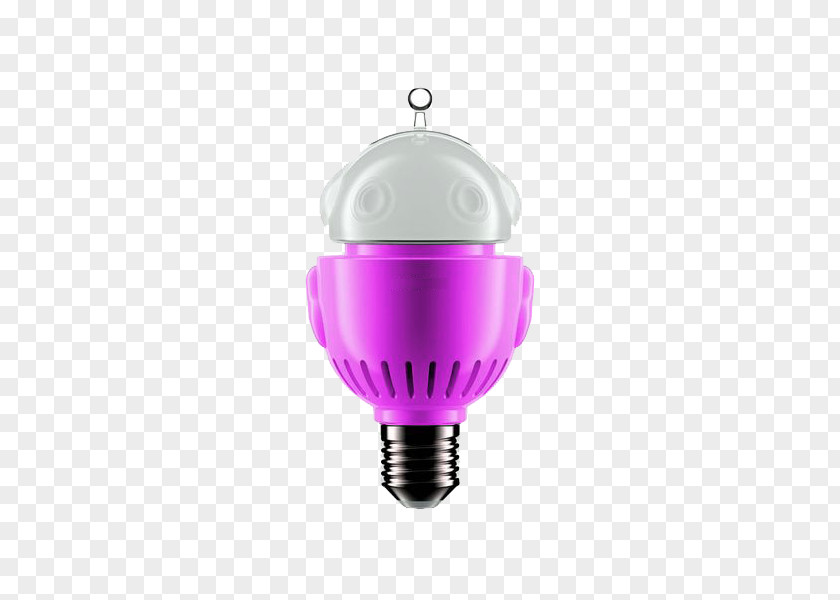 Pink Light Bulb Incandescent Electric LED Lamp PNG