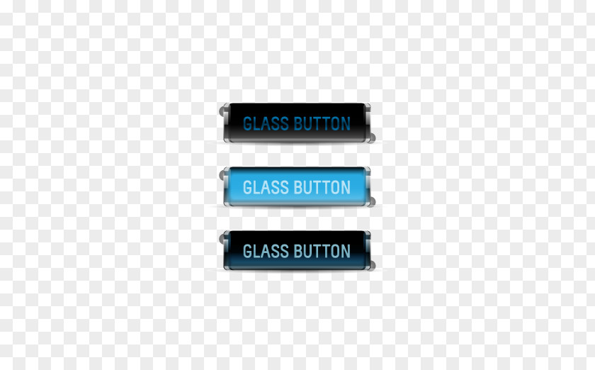 Vector Blue Button Download PNG