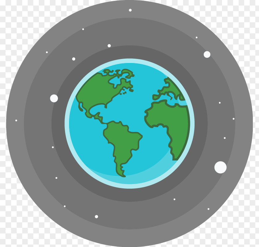 World Map Hand Painted Earth Icon PNG