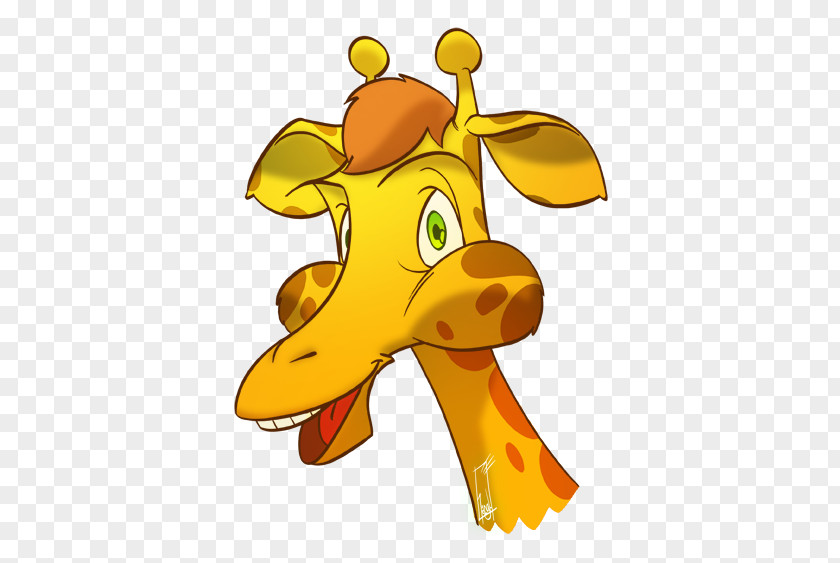 Gambar Pc Northern Giraffe Cartoon Clip Art PNG