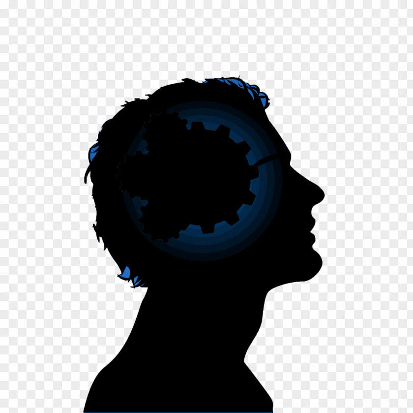 Silhouette Cobalt Blue Ask.fm Like Button Headgear PNG