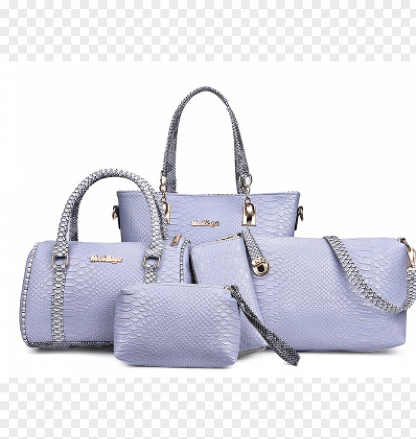 Taobao Fine Tote Bag Handbag Leather Blue PNG