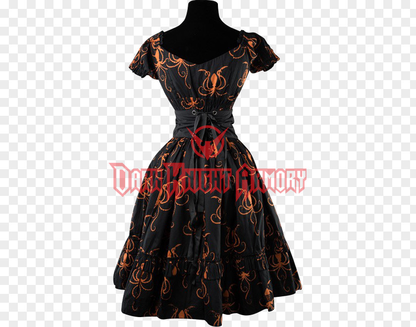 Doctor Octopus Dress Halloween Costume Victorian Fashion Gothic PNG
