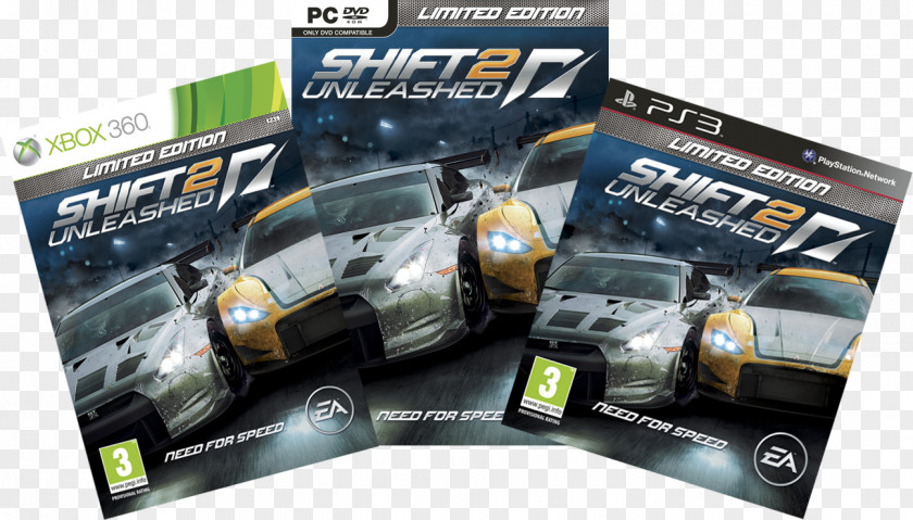 Car Shift 2: Unleashed Compact PlayStation 3 Video Game PNG