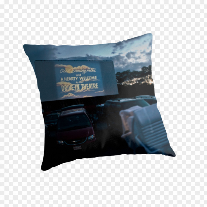 Drive In Theater Cushion Throw Pillows PNG