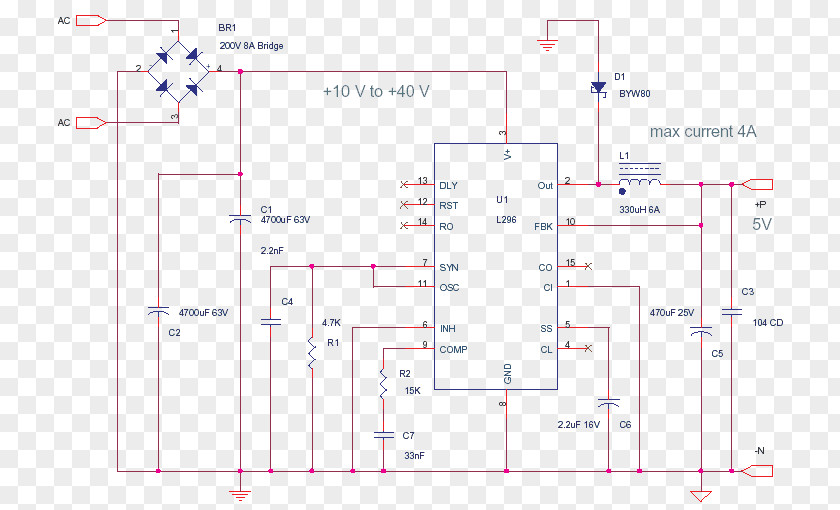 Electronic Circuit Switched-mode Power Supply Voltage Regulator Converters Line PNG