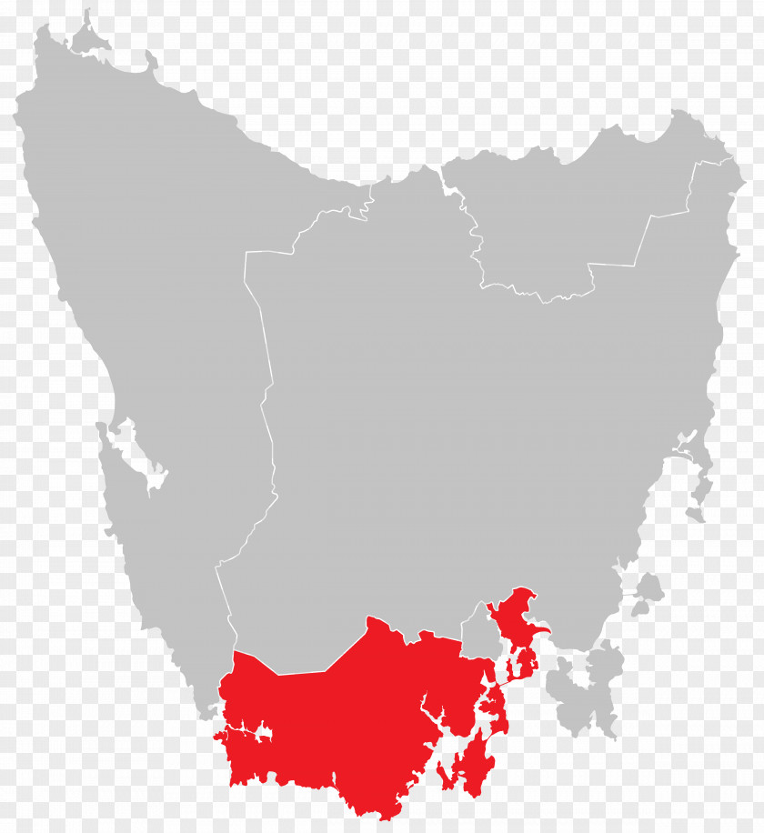 Map Tasmanian State Election, 2018 2016 Bushfires Australian Federal PNG