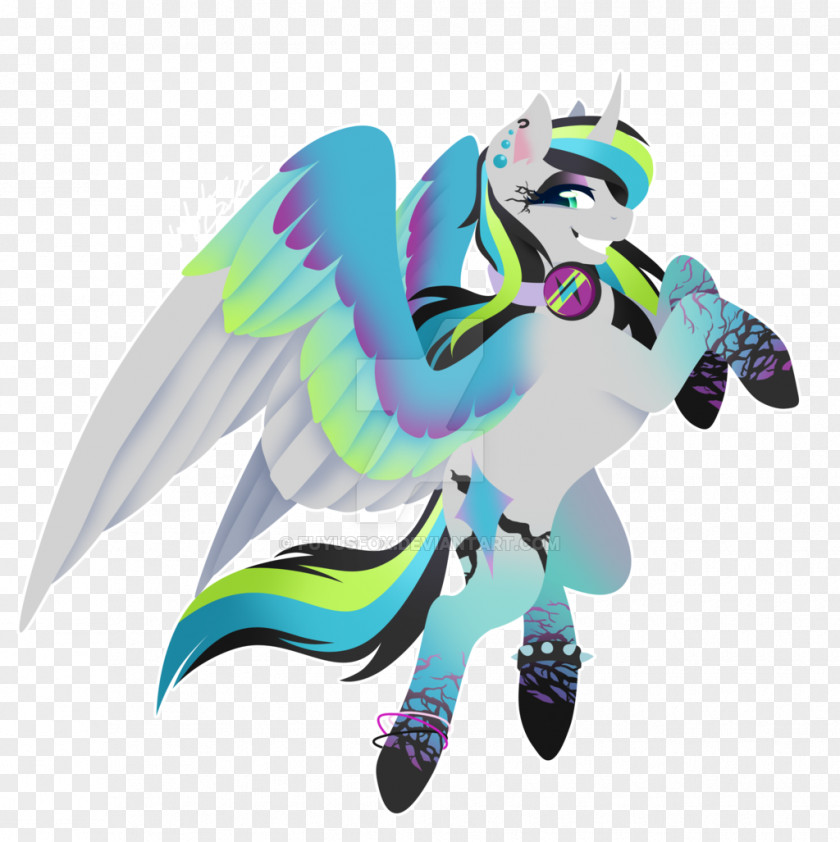 Rainbow Power My Little Pony Winged Unicorn PNG
