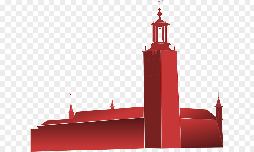 Red Teaching Building Stockholm City Hall Clip Art PNG