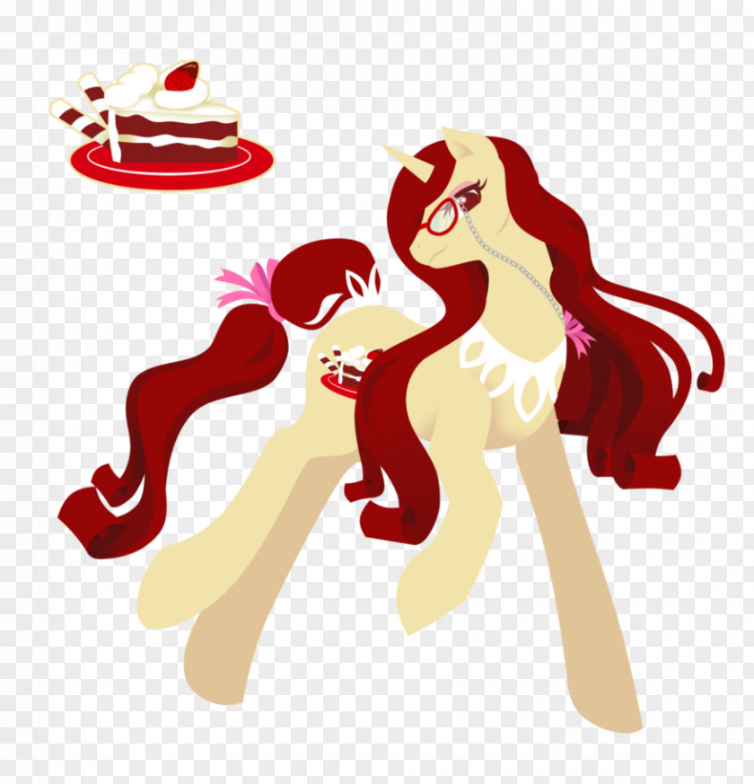 Red Velvet Vertebrate Horse Cartoon PNG