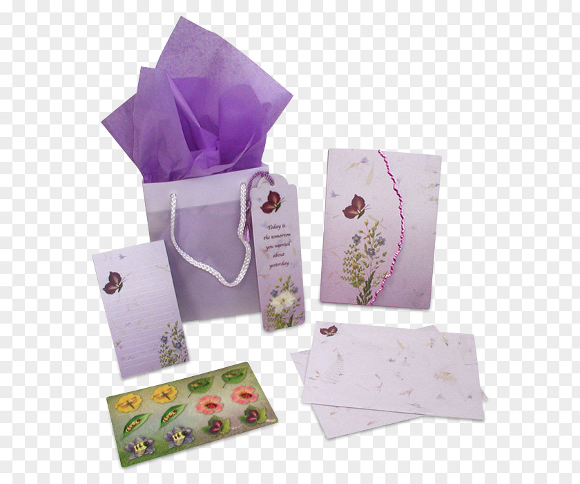 Stationery Set Paper Lilac Gift PNG