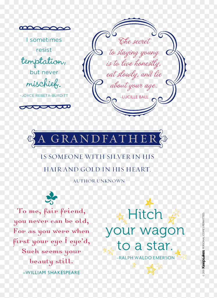 Grandparent Grandchild Line Party Font PNG