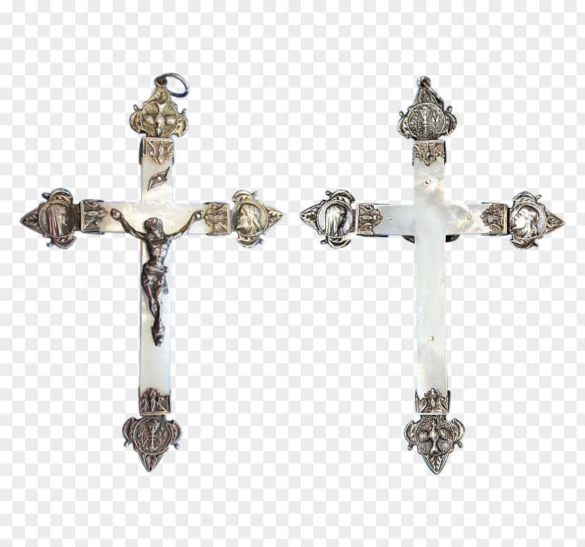 Silver Crucifix PNG