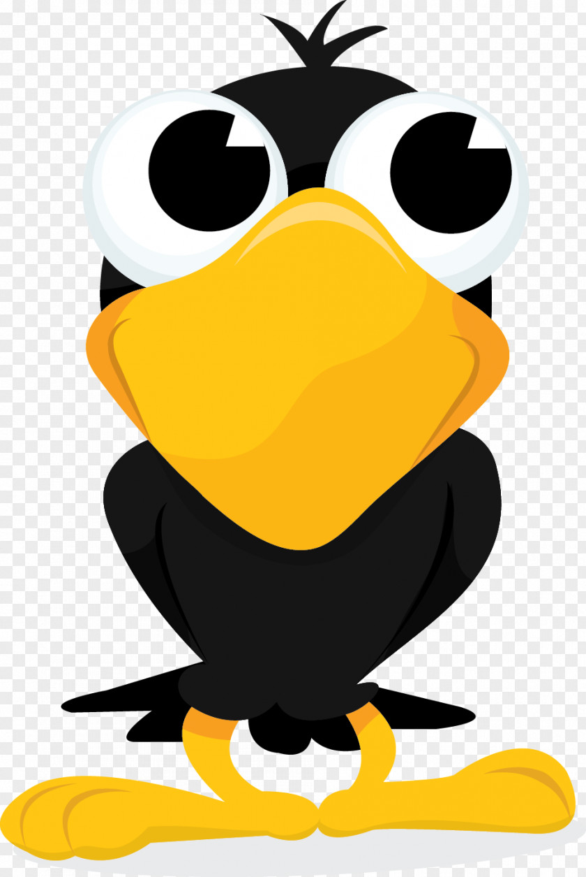 Crow Cartoon Drawing PNG