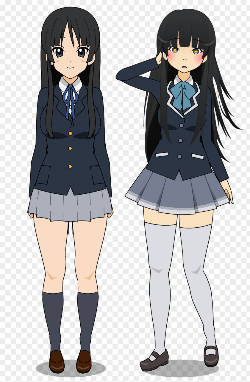 Mio Akiyama DeviantArt Video Game Remake School Uniform PNG