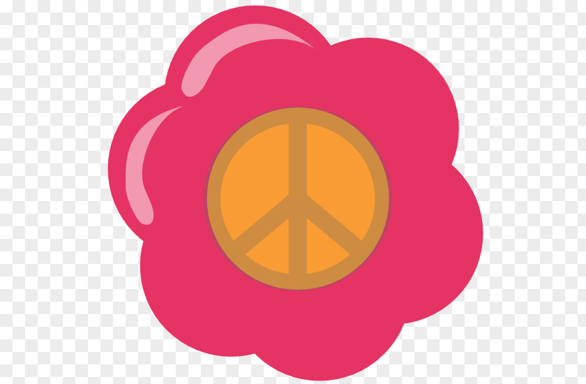 Peace Sign Clipart Pink Flowers Clip Art PNG
