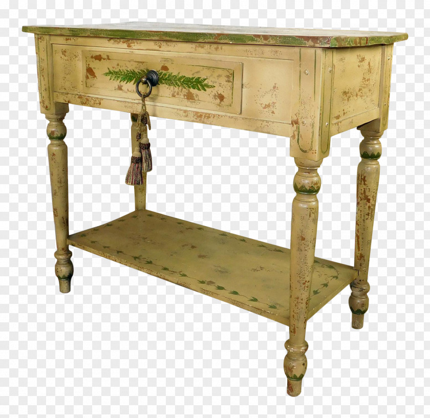 Hand Painted Desk Table Shelf Bookcase Drawer Kitchen PNG