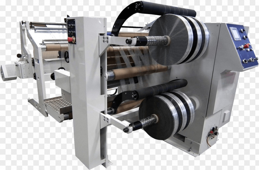 Paper Roll Slitting Adhesive Tape Machine Converters PNG