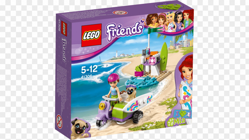 Toy LEGO 41306 Friends Mia's Beach Scooter Block PNG