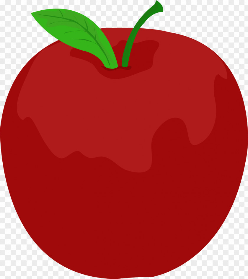 Vector Painted Red Apple Euclidean Illustration PNG