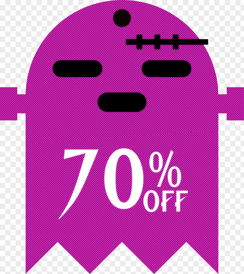 Halloween Discount Sales 70% Off PNG