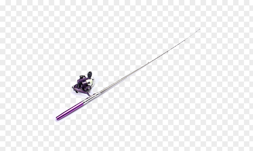 Purple Fish Ski Poles Bindings Fishing Rods Reels PNG