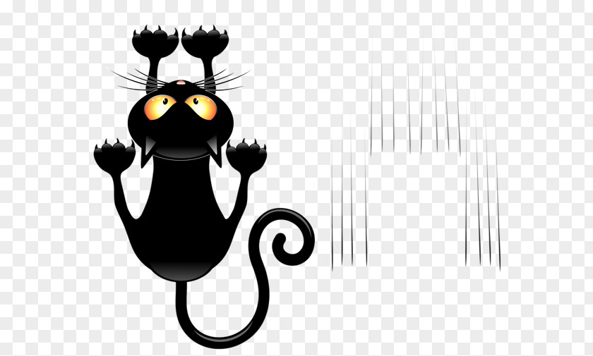 Scratches Vector Black Cat Clip Art PNG