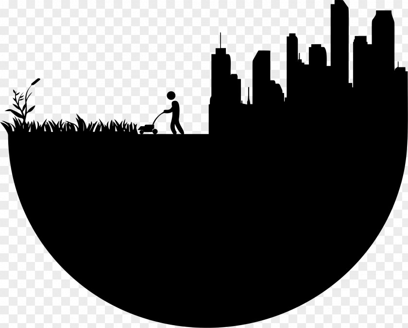 Earth Day Silhouette Lawn Mowers Drawing Clip Art PNG