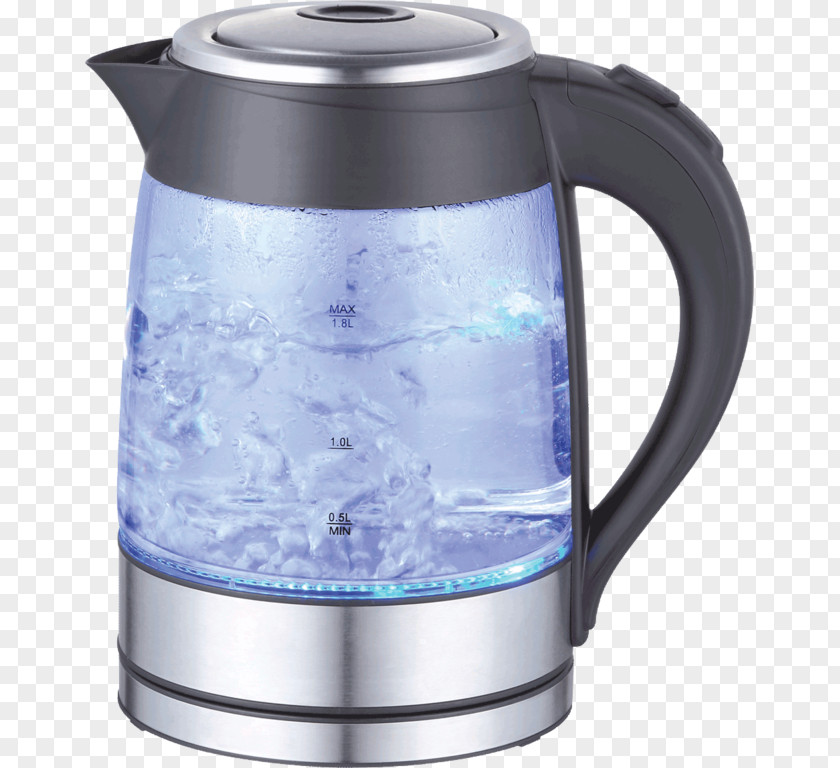 Kitchen Tea Electric Kettle Stainless Steel Chef Water Boiler PNG