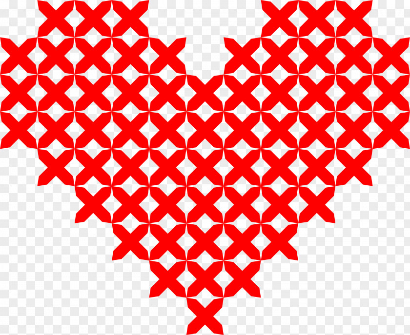 Red Cross Cross-stitch Embroidery Pattern PNG