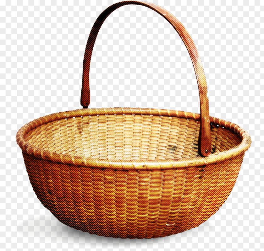 Wicker Basket Storage Picnic Home Accessories PNG