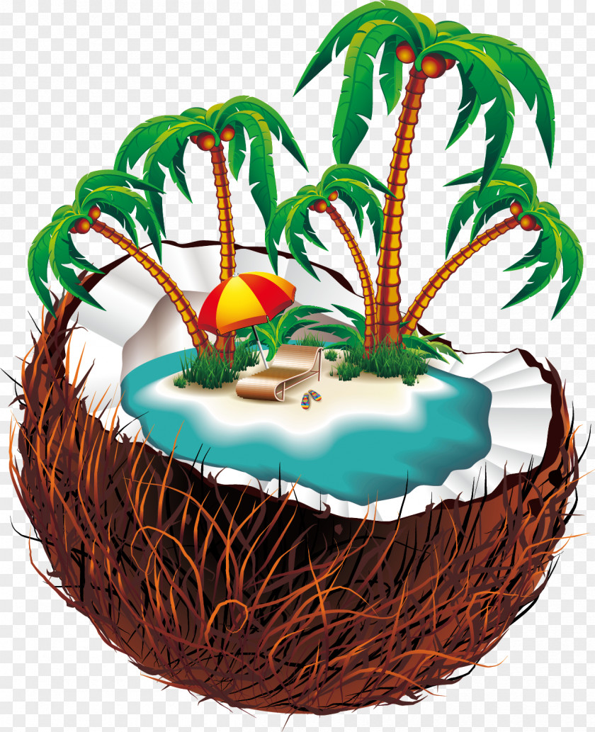 Coconut And Holiday Clip Art PNG