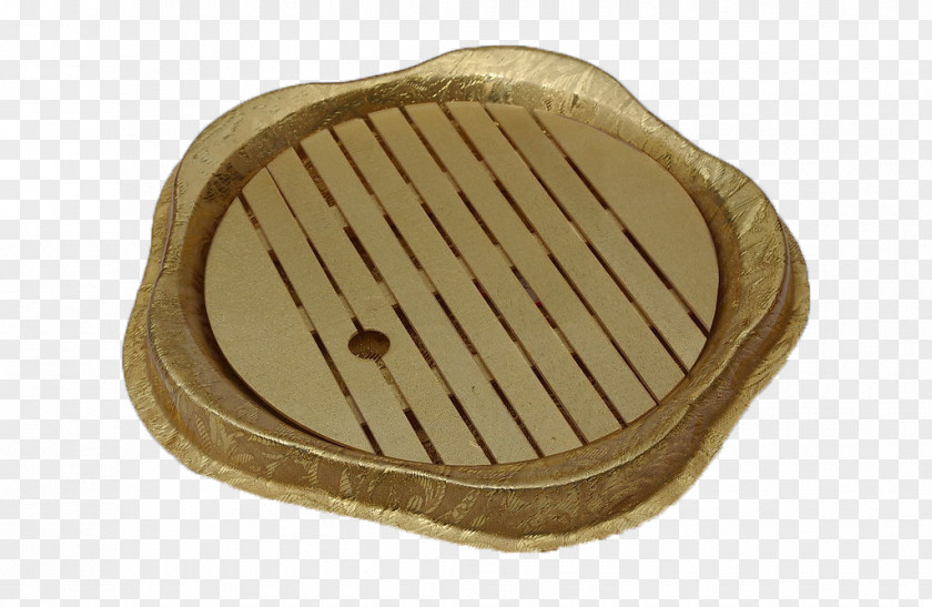 Gold Plate Container PNG