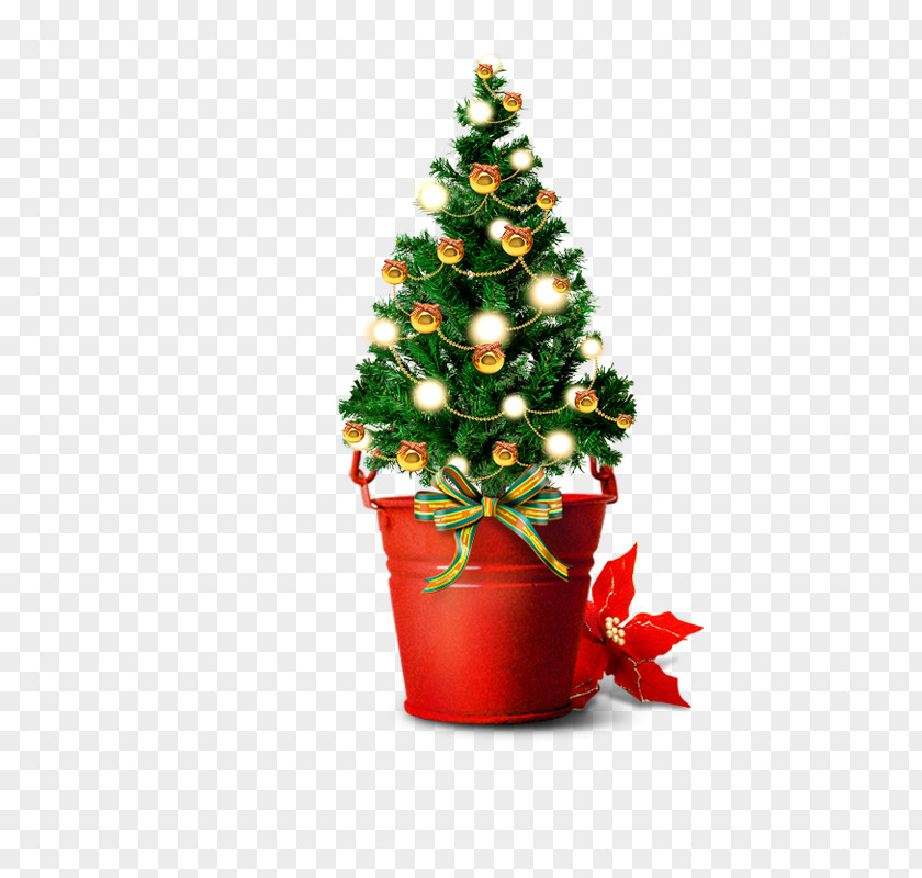 Green Light Bulb Christmas Tree Santa Claus Gift PNG