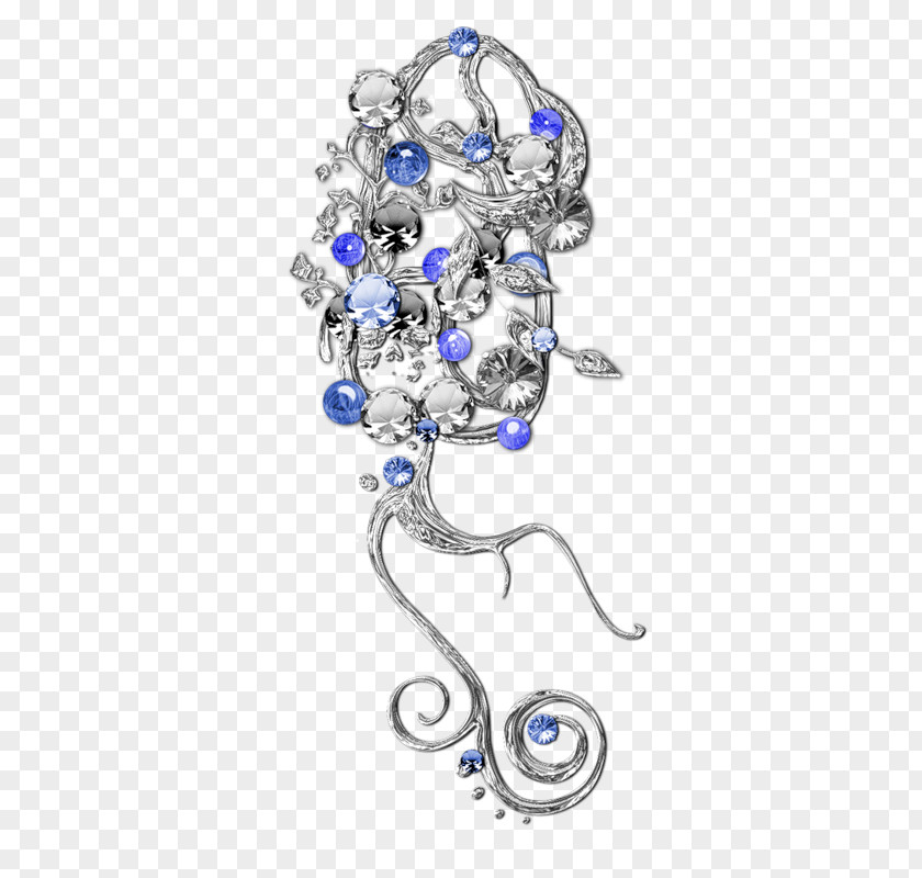 Jewellery Cobalt Blue Brooch Body PNG
