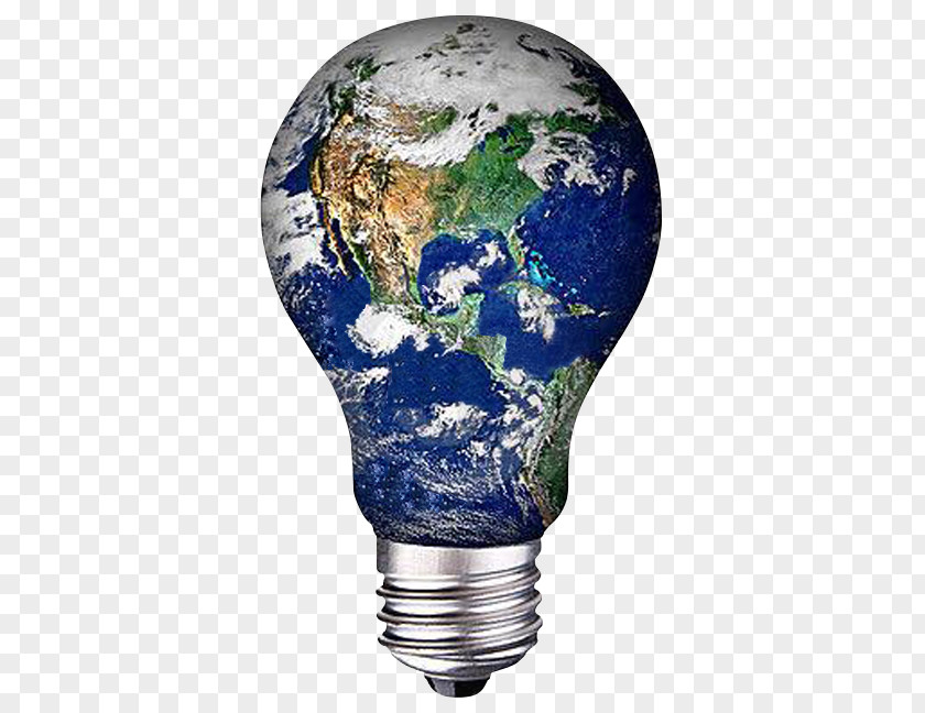 Light Incandescent Bulb Earth Lighting Lamp PNG