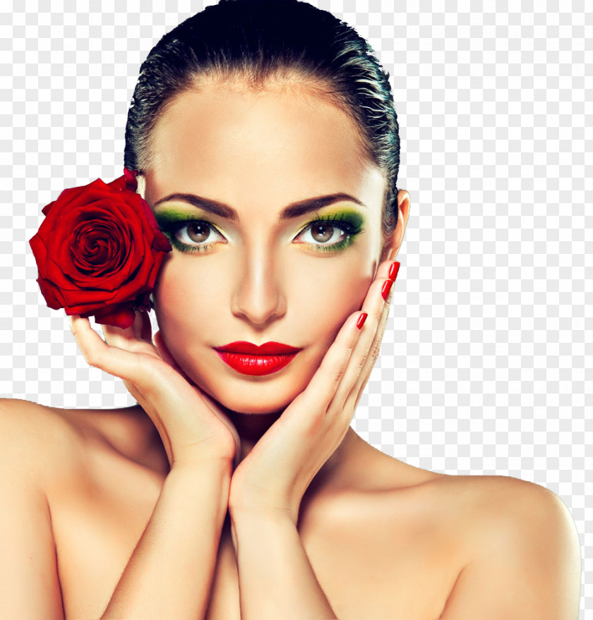 Red Rose Model Make-up Beauty Garden Roses Glamour Hairstyle PNG