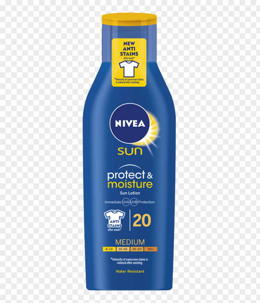 Sun Protection Sunscreen Nivea UV Milk Protect And Moisture Lotion PNG